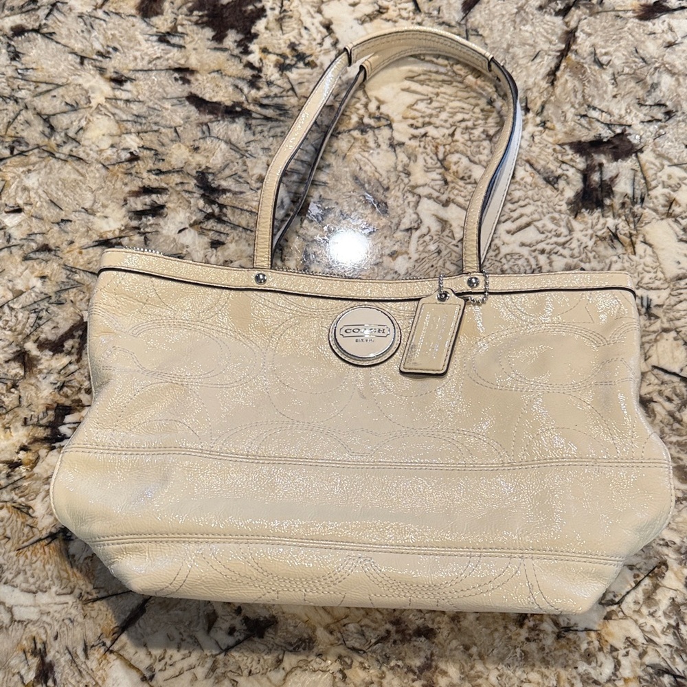 Coach Beige Tote Bag